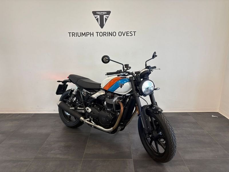 TRIUMPH Speed Twin 900 Pure White/Blue/Orange Abs
